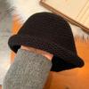 Ear-Protecting Knit Fisherman Hat Coarse Knit Winter Hat Fashion Basin Cap  Autumn and Winter