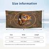 Fox Owl Flowers Theme Quick Dry Beach Towel Custom Name Text Print Large Sand Resistant Towel Beach Vacation