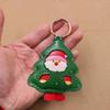 Yogodlns Christmas Keychain Santa Claus Deer Green Strap Faux Leather Phone Charm Pendnat Christmas Gift Party Favors