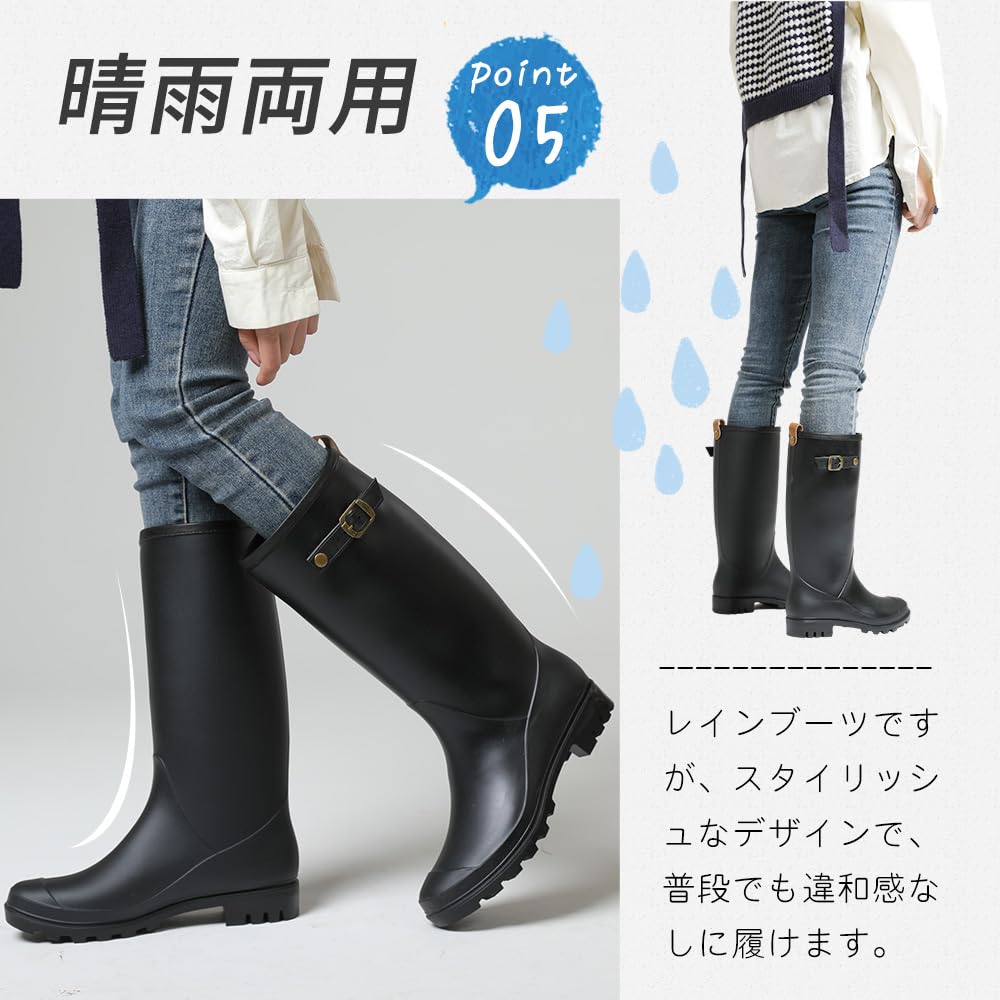 PAFHL Rain Short Long Rain Rain Rainy Typhoon Easy to Put On and Take Suitable for Rain or Shine Size Women's Boots, Boots, Boots, Stylish,
