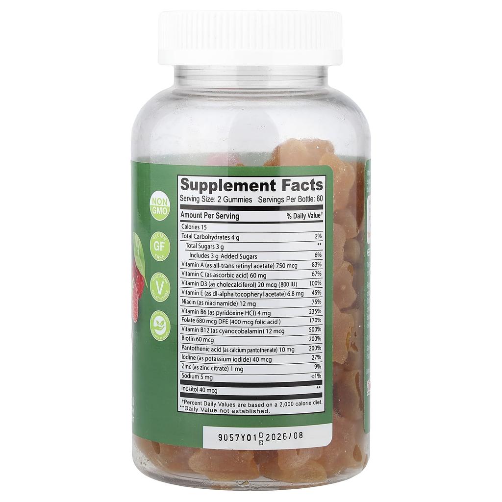 YumVs, Multivitamin Gummy, Berry, 120 Gummies