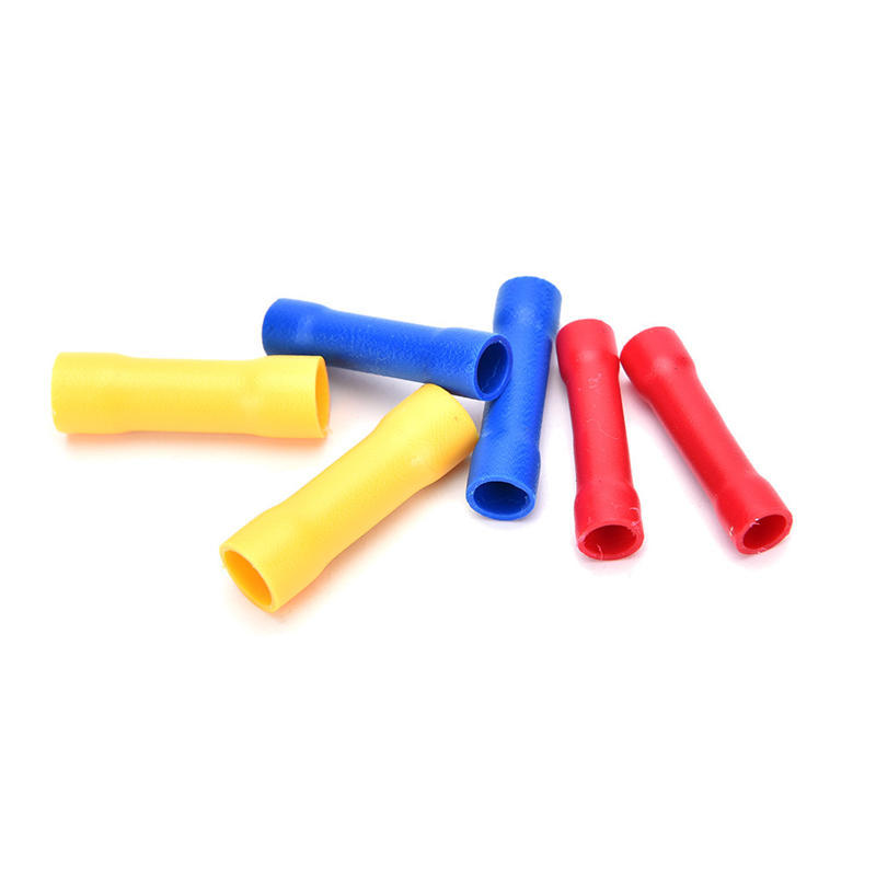 100Pcs Insulated Terminal Butt Connector Electrical Automotive Cable Wire Crimp