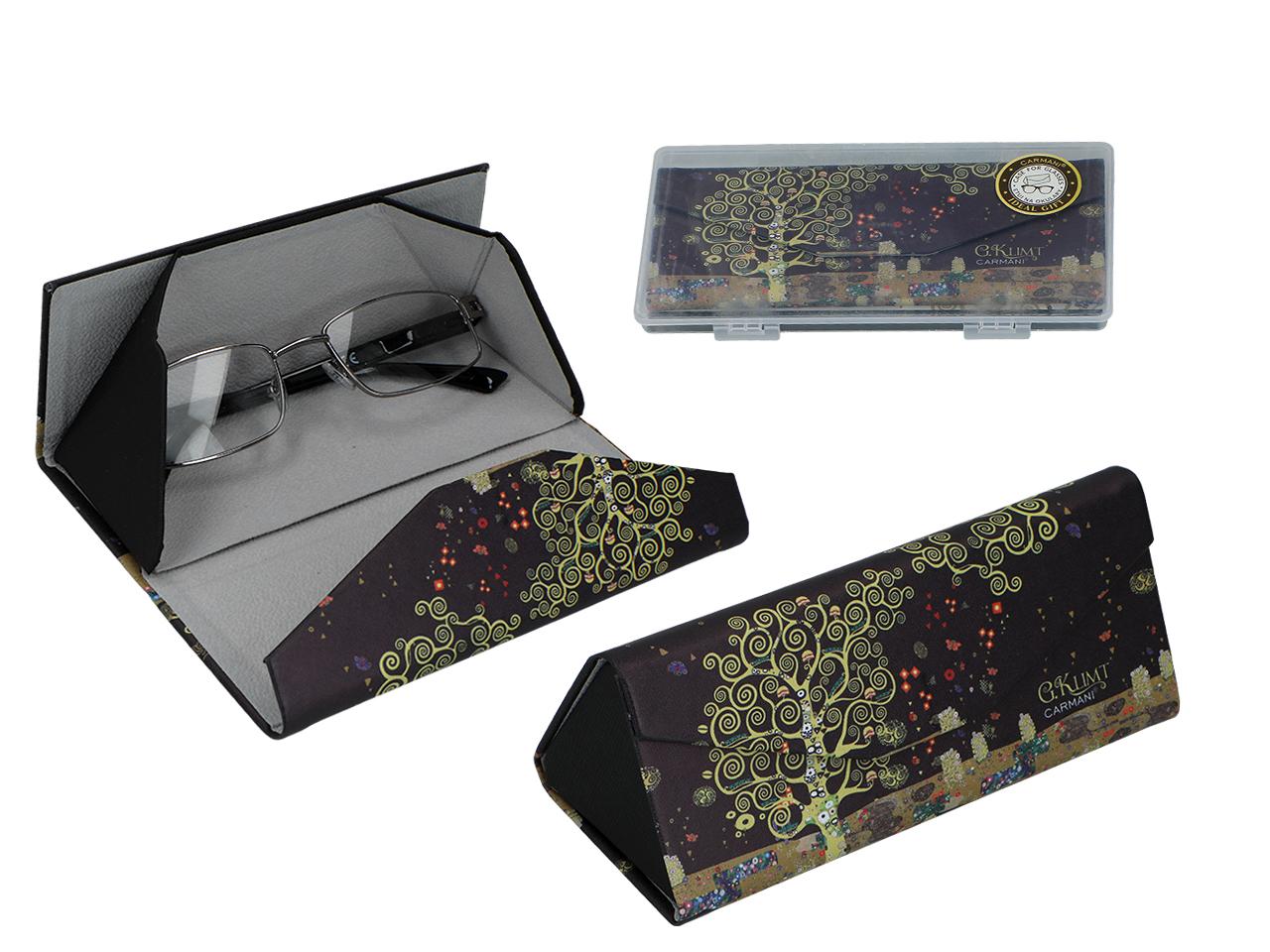 Faltbares Hartschalen-Brillenetui Gustav Klimt Baum des Lebens Geschenkbox