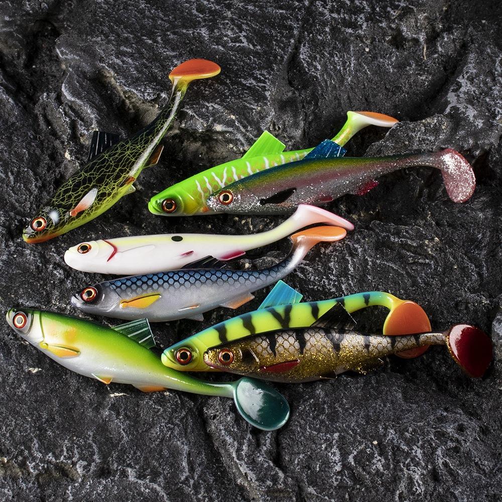 Baitfish Shad Simulation Fishing Lure Soft Bait T Tail Soft Baits Soft Swimbait  Saltwater