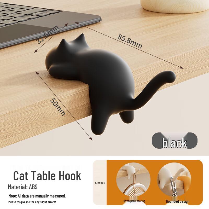 KAPABEAR Desk Side Cat Bag Hanger Hooks (10-Pack)