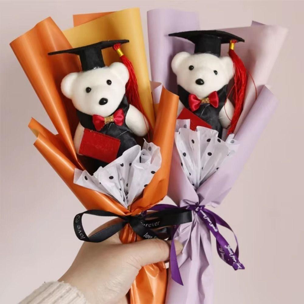 

Lovely Bear Bear Plush Bouquet Lovely Doctoral Bear Toy Graduation Bear Bouquet Student Gift Style 7