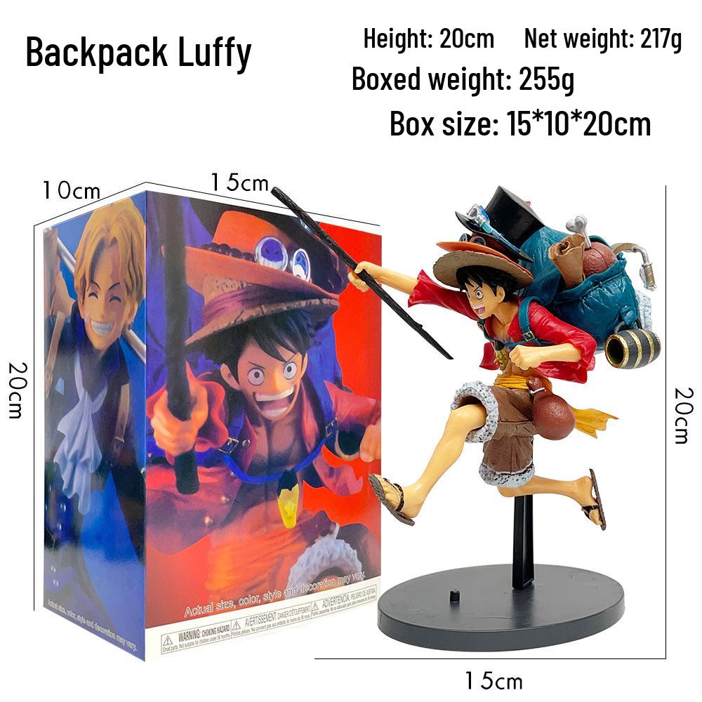 One Piece Onigashima Luffy, Zoro, Ace, & Sanji Anime Figurine Set