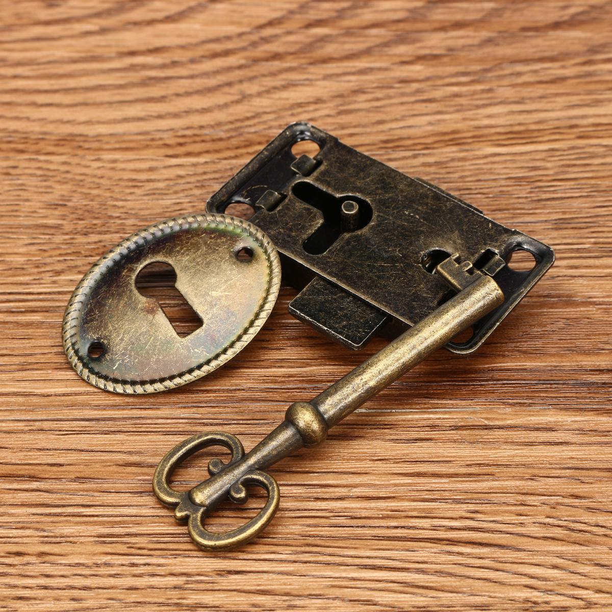 Zeroupshop Metallschloss Im Antik-Look - 5 Stück Für Schubladen & Schränke