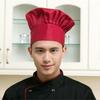 8 Color Chef Hat for Men Kitchen Hotel Supplies Working Pleated Mushroom Cap Adjustable Chefs Uniform Hat Kitchen Tools