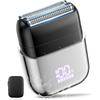 Electric Shaver Men Compact Design 0.06mm Ultra-Thin Outer Blade 3-Blade Foil Wet Dry Use IPX7 Waterproof Deep Shave LED Battery Indicator Type-C Fast