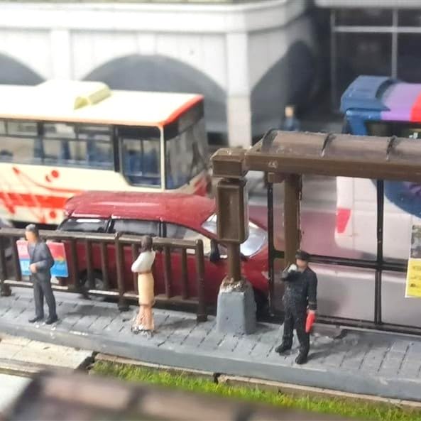 Takeda Station Attendant 3D Color Set of for Dioramas Figures, 1/150 Scale, Printed, 6, (Miniatures)