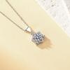 New Zirconia Flower Earrings & Hexagram Necklace: Japanese-Korean Style
