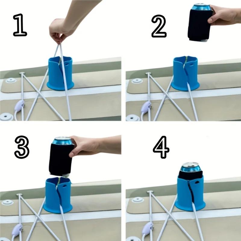 1pc Drink Holder Kayak Accessories Drink Holder Stationary Beverage Kayak Surfboard Bottle Cup Holder