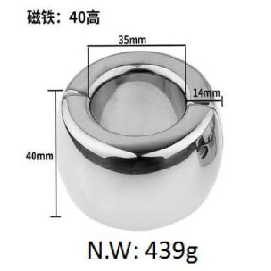 Adult Sex Product Metal Scrotum Pendant Bondage Ring Penis Weight Bearing Huan Yang J Delay Ring Retail