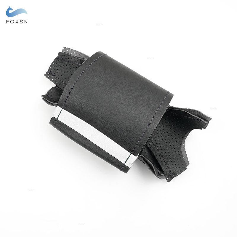 

Для Opel Corsa C Combo C 2001-2006 Vauxhall Holden Tigra 2005 2006 ручная оплетка автомобильный чехол на руль из перфорированной кожи B-white strip