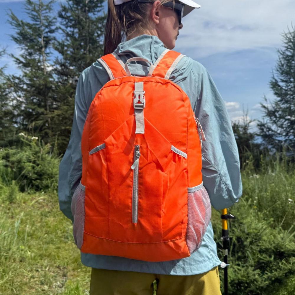 Minimalist Foldable Outdoor Hiking Backpack Water-Repellent Lightweight Sports Bag for Travel and Storage 20-35L