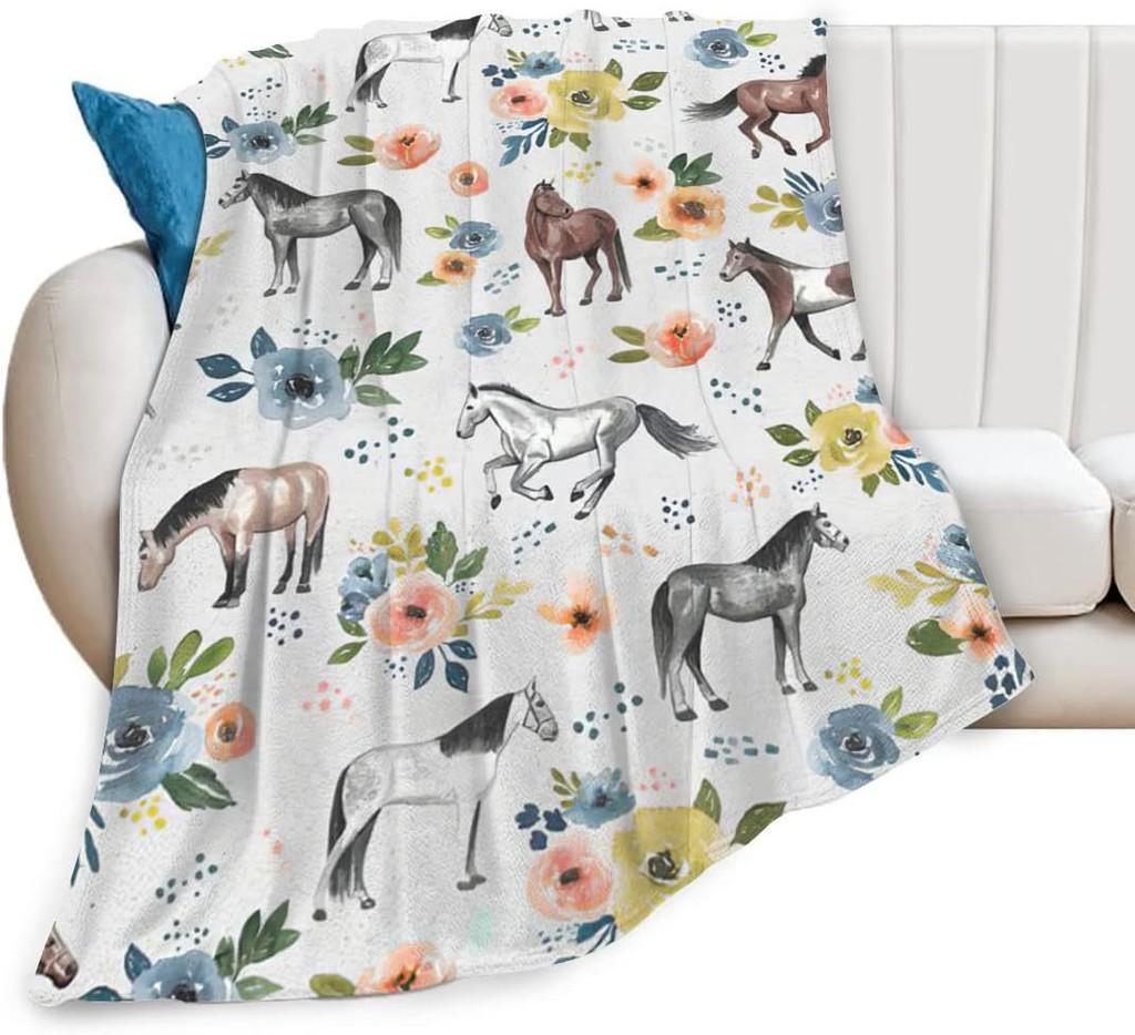 Highland Print Kuhdecke Tier Blume Überwurfdecken Plüsch Bettwäsche Flanell