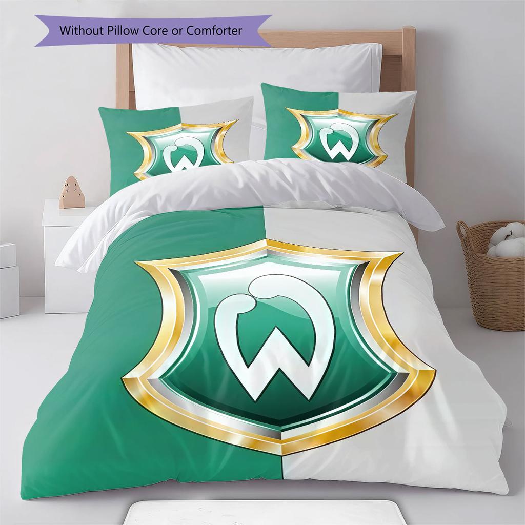 Werder Bremen poster Bedding Quilt Set Quilt Cover Pillowcase Home Decoration Birthday Gift (1 * duvet cover + 2 * pillowcase, without core)