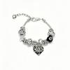 European Retro Leopard Print Black Cross Bracelet - Luxurious High-End Design