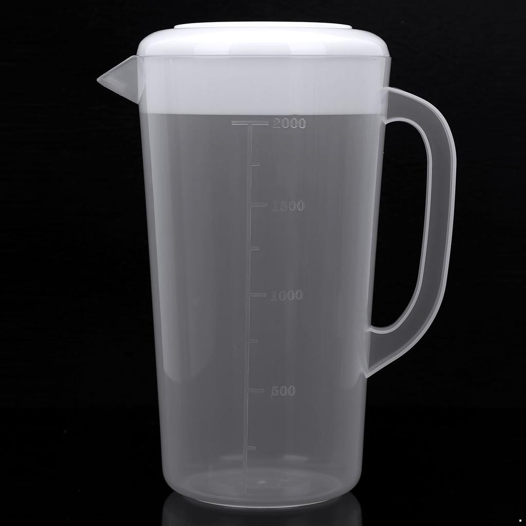 1500/2000/2500ml Waterkan Plastic Maatkan Waterketelkan met Deksel Handvat