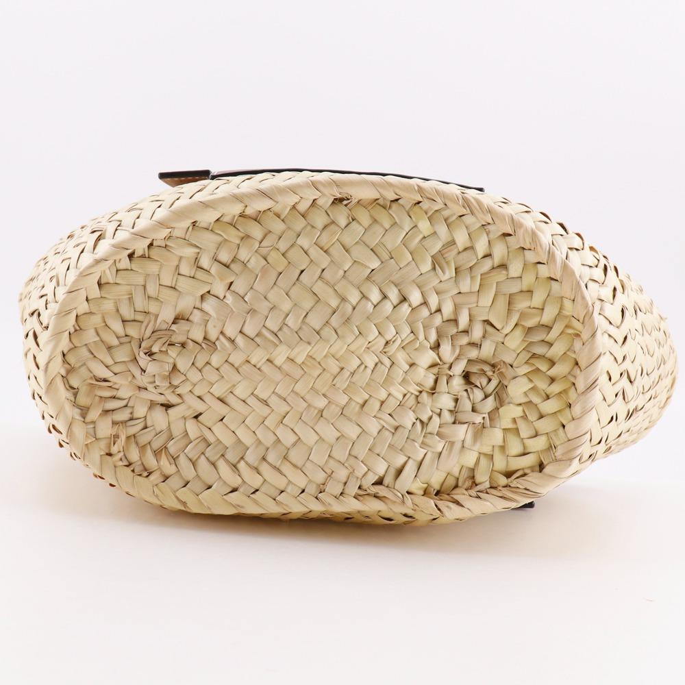 Loewe Basket Bag Small Tote Bag Basket Bag Raffia/leather Women Used