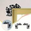 Metal Fairy Wall Decoration - Iron Art for Door Frame, Corner Accent, Modern Home Decor, Waterproof & Rustproof