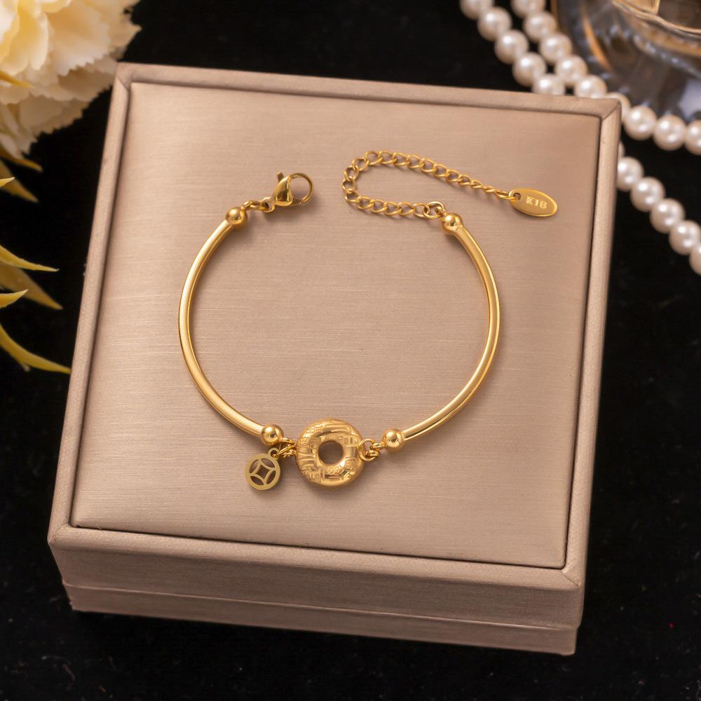 Fashion Titanium Steel Bracelet Never Fade Elegant Durable Jewelry for Women Men Unisex