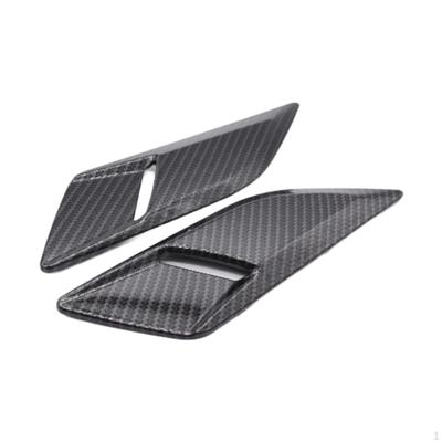 2x Car Hood Vent Trim Decoration Cover Replacement Easily Install Professional Air Intake