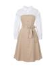 SOUP Color Mixed Belted Dress (Sa9Opf1)