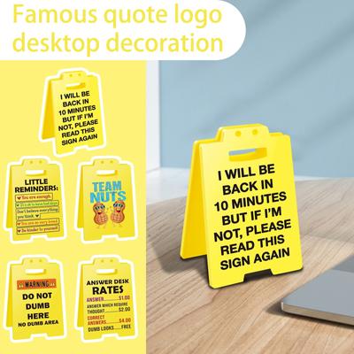 Panneaux de bureau créatifs et amusants avec citations inspirantes, humour et motivation parfaits pour votre bureau