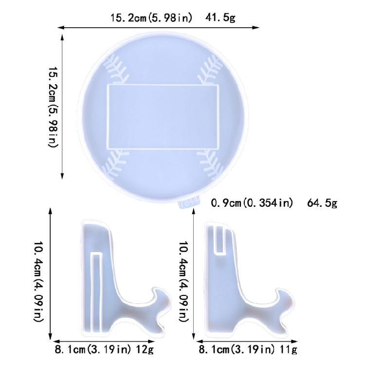 Baseball Frame Mold Kit Home Ornaments Resin Mold Wall Hangings Decor Molds