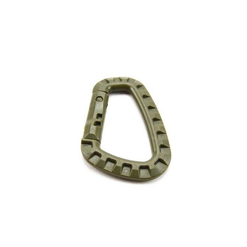 1pcs D Buckle Carabiner Climb Clasp Clip Hook Backpack Molle System Military Survival Outdoor Tools Camping Climbing Accessories