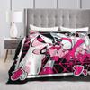 Angel Dusts and Fat Nugget Selfie Hazbins Hotels Blanket Fleece Autumn  Breathable Warm Throw Blanket for Bedding Outdoor Quilt