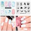 kads Nagelvorlagen Fashion 029 Splash-Ink Painting Design Bildvorlage Nagelstempelvorlagen Plate Stamping Nail Art Schablonen