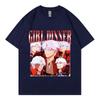 Devil May Cry 2025 Girl Dinner T-Shirt Herren Damen Kleidung Anime Spiel Grafik T-Shirts Gothic Mode Y2k Kurzarm T-Shirts