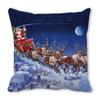 New Year Merry Christmas Santa Claus Print Pattern Cushion Cover for Home Decoration Square Pillow Cover 45x45cm