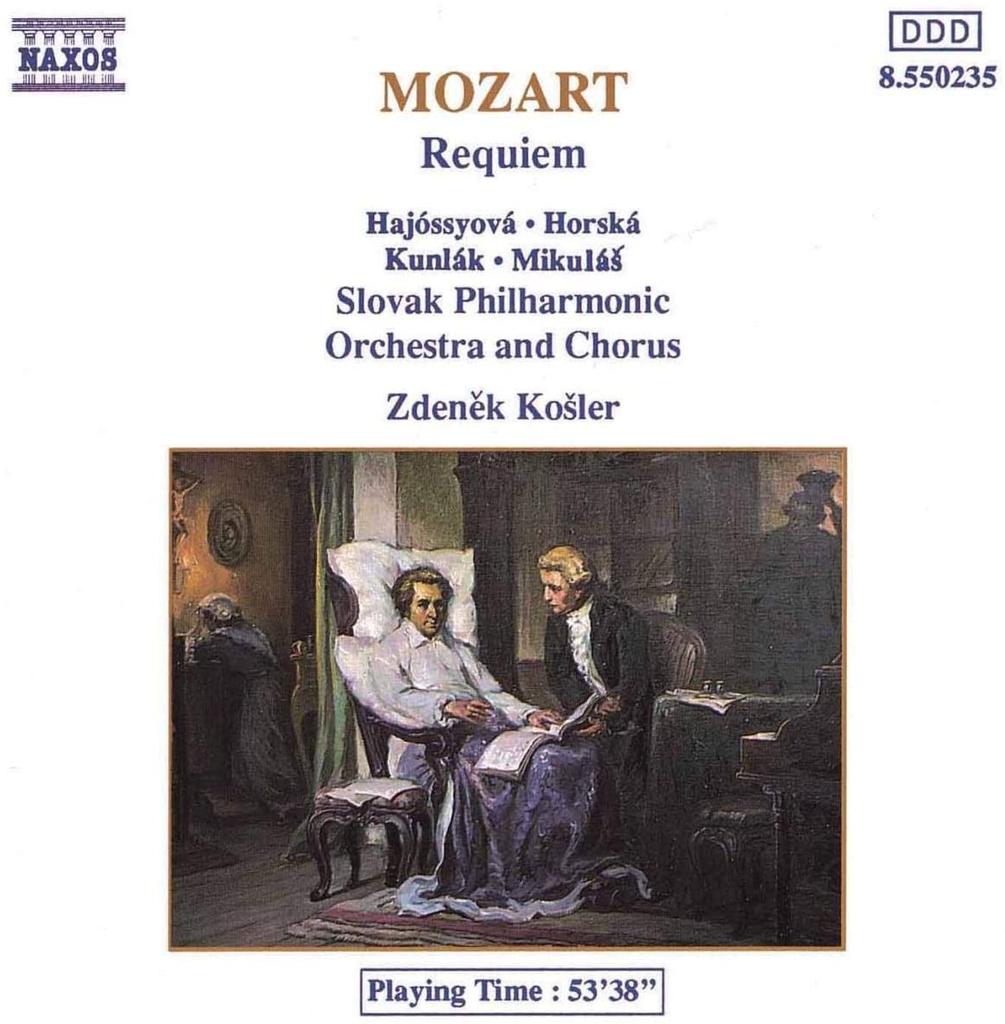 CD JAROSLAVA HORSK?, WOLFGANG AMADEUS  - Mozart;Requiem  8550235 Naxos 1989 Germany Classical Used