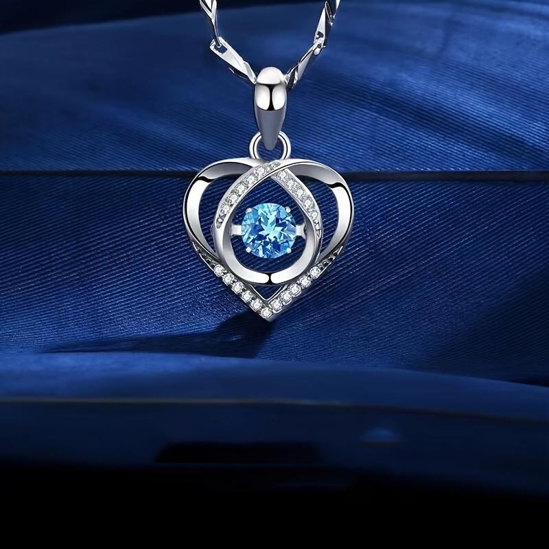 2pcs/set Ocean Heart Bracelet Necklace Jewelry Set