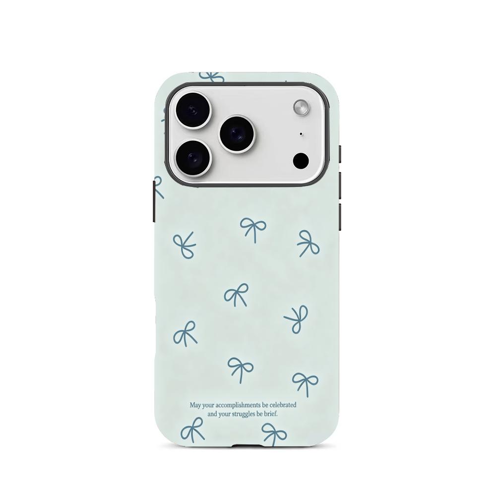 Inspirational Bow 2-in-1 Phone Case Suitable for iPhone 17, 16, 15, 14,13,12,11 Pro/Max/Plus Anti Drop and Anti Shock Back Cover
