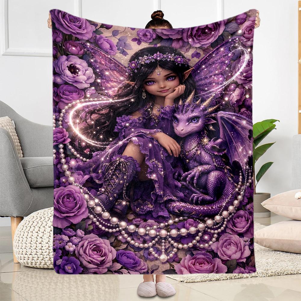 Gothic Style Blanket Durable Comfort Great for Couch Office Picnics All-Season Use Warmthful Decor Ideal Gift for Friends Family Couples Picnic