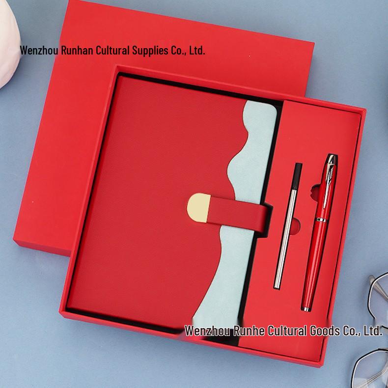 A5 Notebook & Thermos Cup Set: Custom Gift Box with Temperature Display Cup for Business Gifts