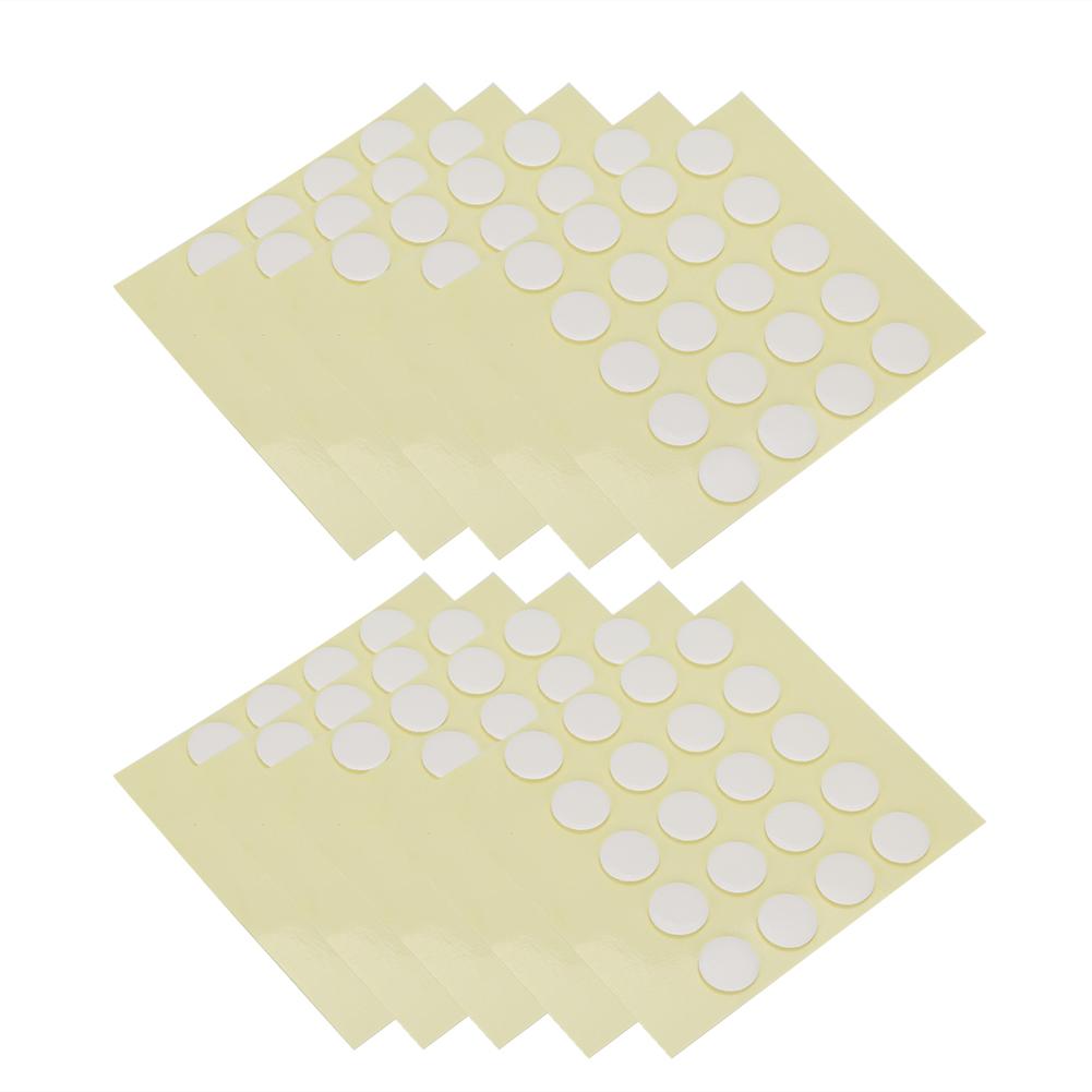 200 Stück Transparente Runde Doppelseitige Klebebandaufkleber Starke Klebekraft Aufkleber Nagelkunst 10mm