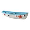 Modellino di Barca in Legno Oceanica Fatto a Mano Stile Spiaggia Rustica Statuetta Canoa Ornamento da Tavolo a Tema Nautico per Soggiorno Camera da Letto