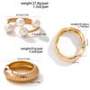 Ingemark 3 Style Creative Big Imitation Pearl Cuff Bracelet Women Trend 2025 Punk Heavy Metal Chunky Spring Bangle Steampunk Men