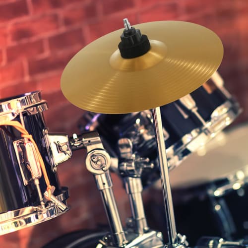 DOITOOL Drum Cymbals, Set of 2, 10-inch Brass Hi-Hat Cymbals, Jazz Drum, Easy Installation, Practice, Musical Instrument Accessories