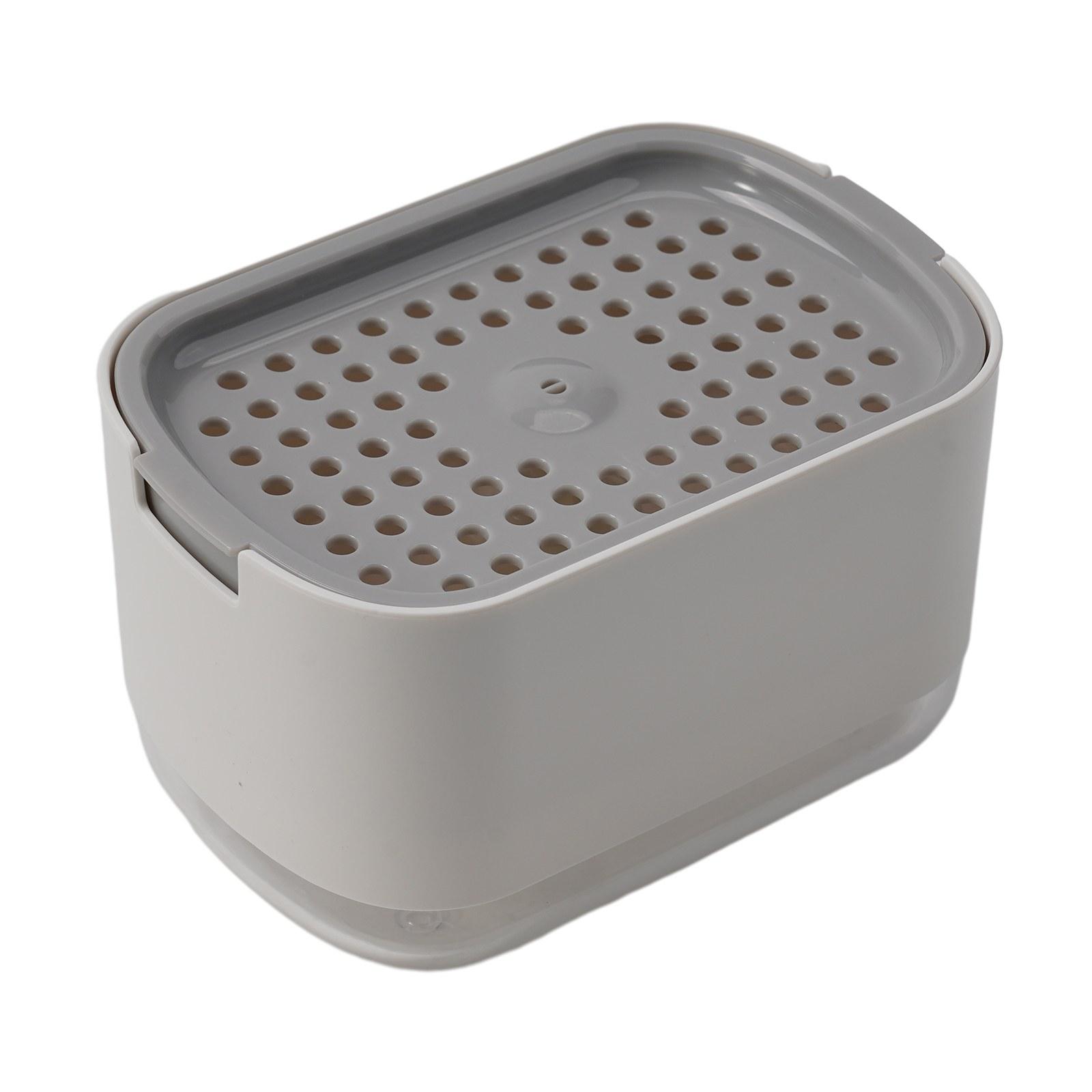 

Soap Box Liquid Soap Pump Box Soap Dispenser Box With Sponge Holder Automatic