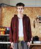 Thevinylhouse Stitch Hoodie Zip-Up Burgundy
