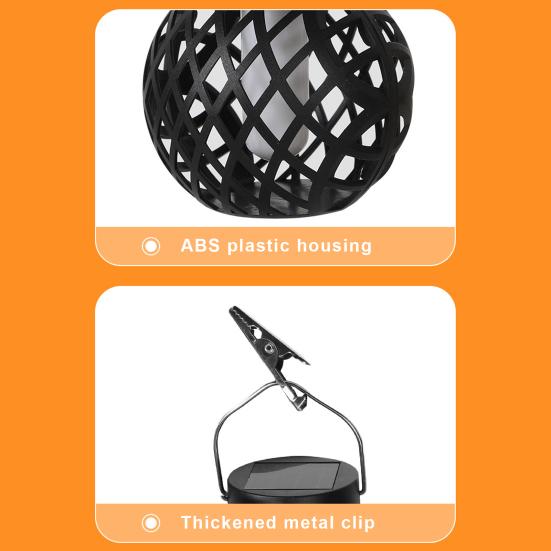 Solární lampa Yousheng LED Venkovní efekt plamene Závěsná lampa s automatickým zapínáním/vypínáním Vodotěsné Závěsné svítidlo na solární pohon Zahradní dekorace