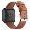 Fitbit Versa 2/Versa/Lite Leather Strap - Round Tail Cowhide Printed Wristband