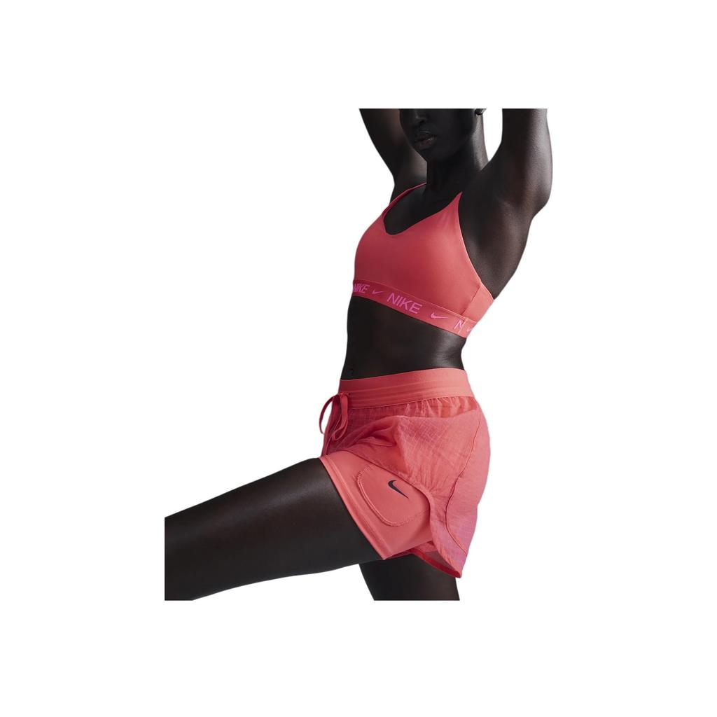 Nike Indy Light Support Letter Print Fitted Light Support Sports Bra Women underwear Daisy-Pink FD1062-629